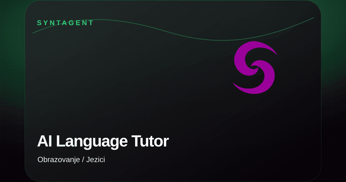 AI Language Tutor — Jezični tutor za japanski jezik, uskoro i za engleski i hrvatski.